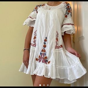 Flowy Free People Floral Boho Dress
